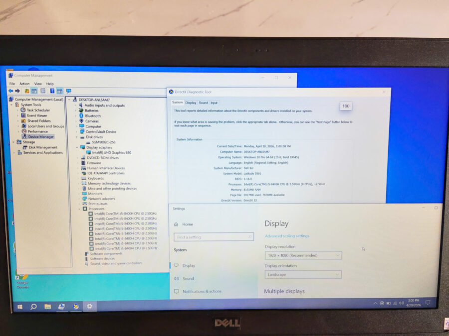 #1050 Laptop dell i5 chip H mạnh đẹp như mới