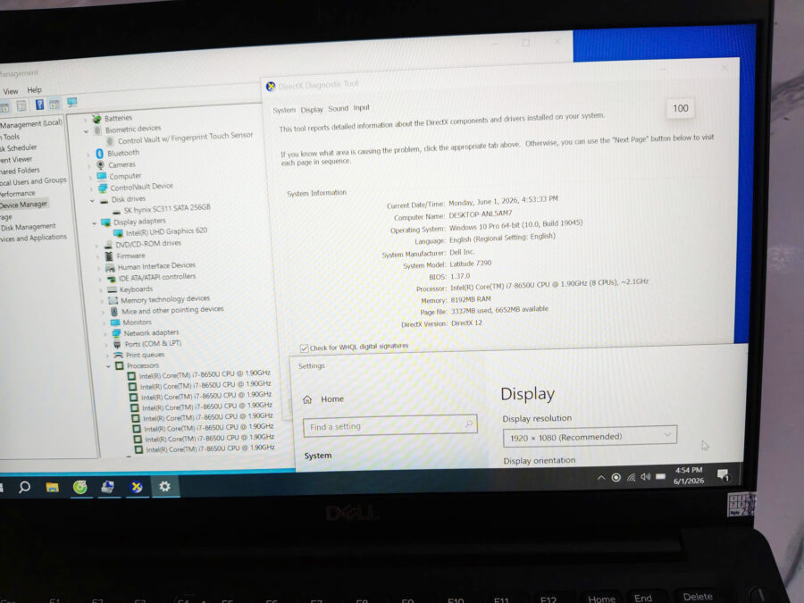 z7889427498523_1b35ad877158ad3ed4517f6f482f1628 #1080 Laptop dell i7 đẹp như mới