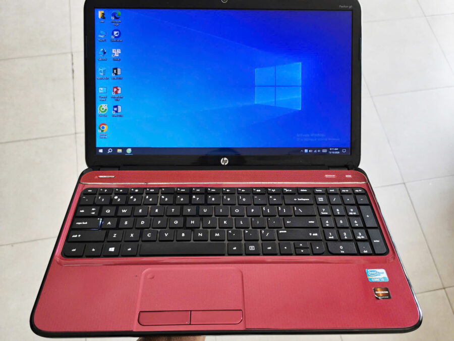 1 #1161 Laptop hp i5 đỏ phong thủy