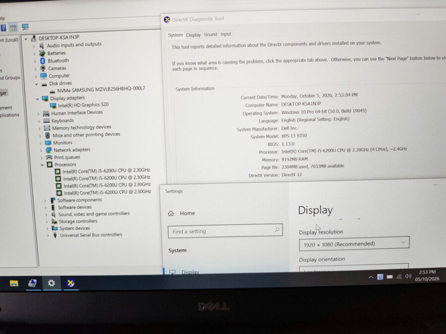 #1156 Laptop dell i5 xps mỏng đẹp như mới