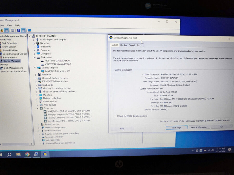 #1163 Laptop hp i7 chạy 2 ổ cứng giá rẻ