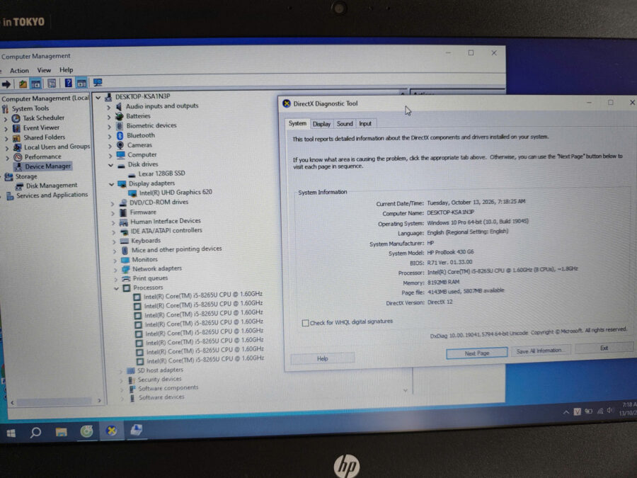 #1164 Laptop hp i5 xách tay nhật mỏng đẹp